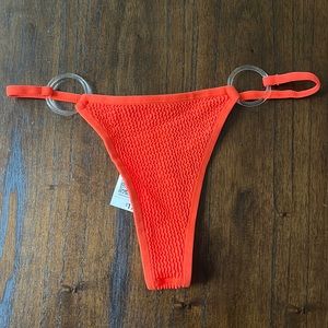 Burnt Orange thong swimwear bottoms
